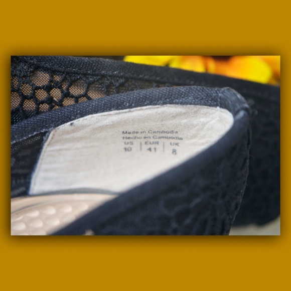 Call In Spring Shoes Black Lace High Heel Elegant - Picture 4 of 6